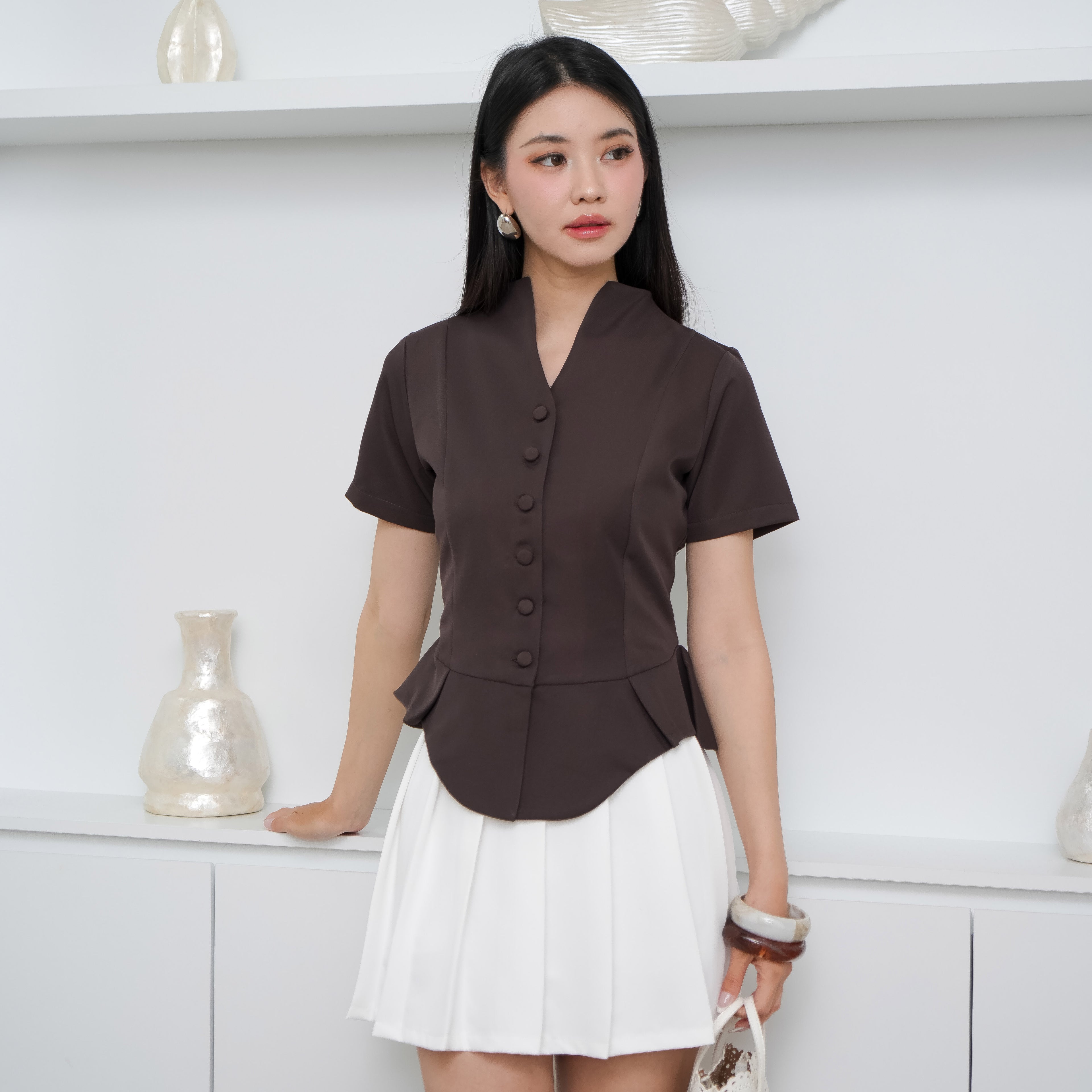 Aurielle Dom Blouse