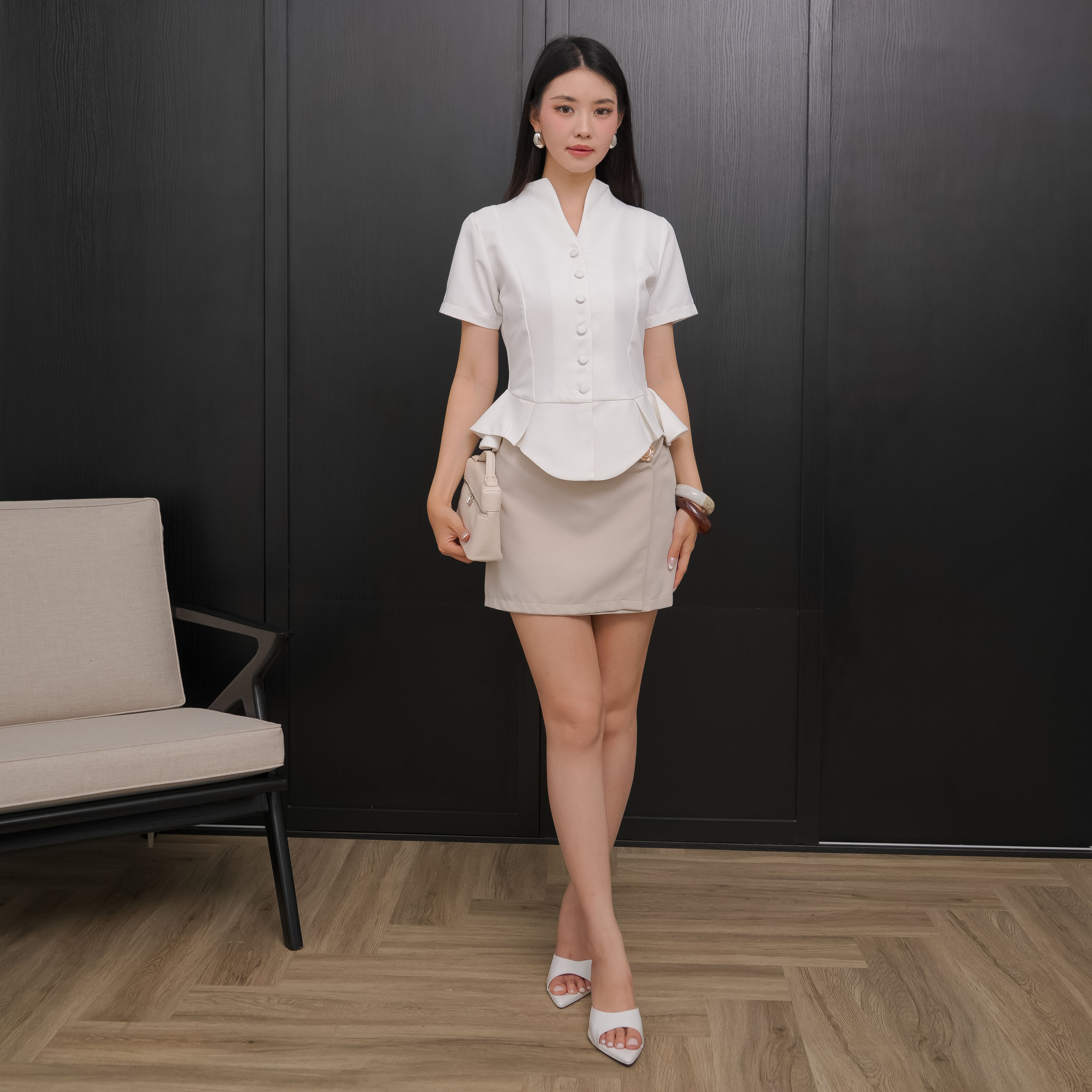 Aurielle Dom Blouse