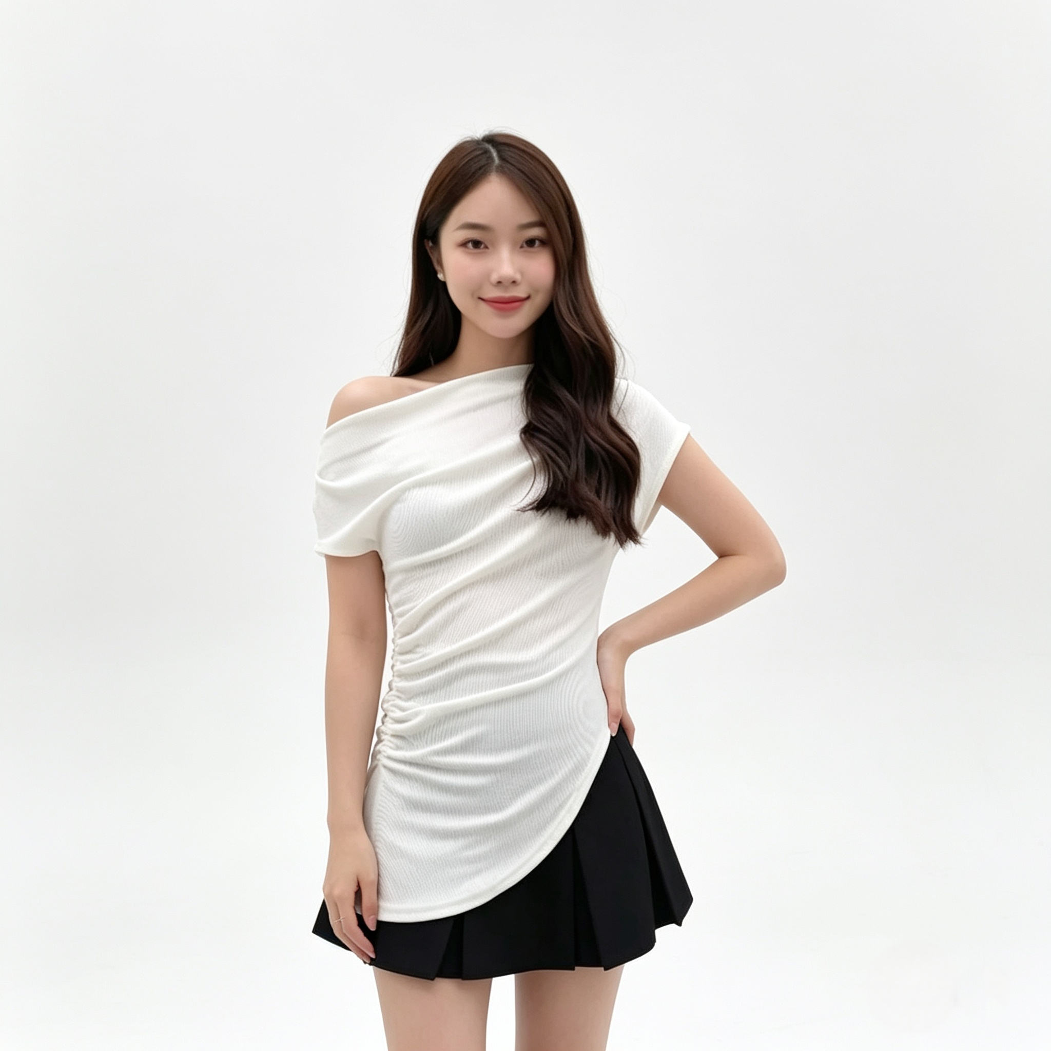 Aurielle Minzy One Shoulder Top