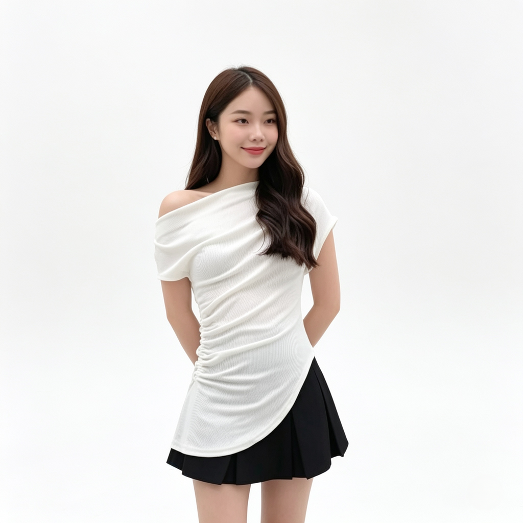 Aurielle Minzy One Shoulder Top