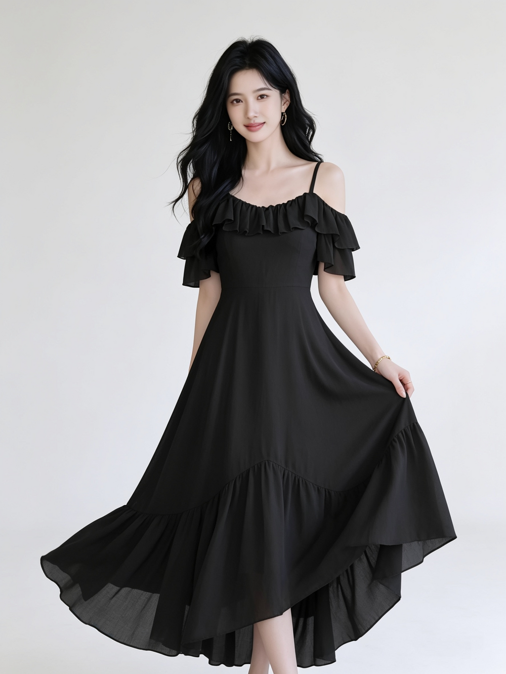 Aurielle Millen Ruffle Dress