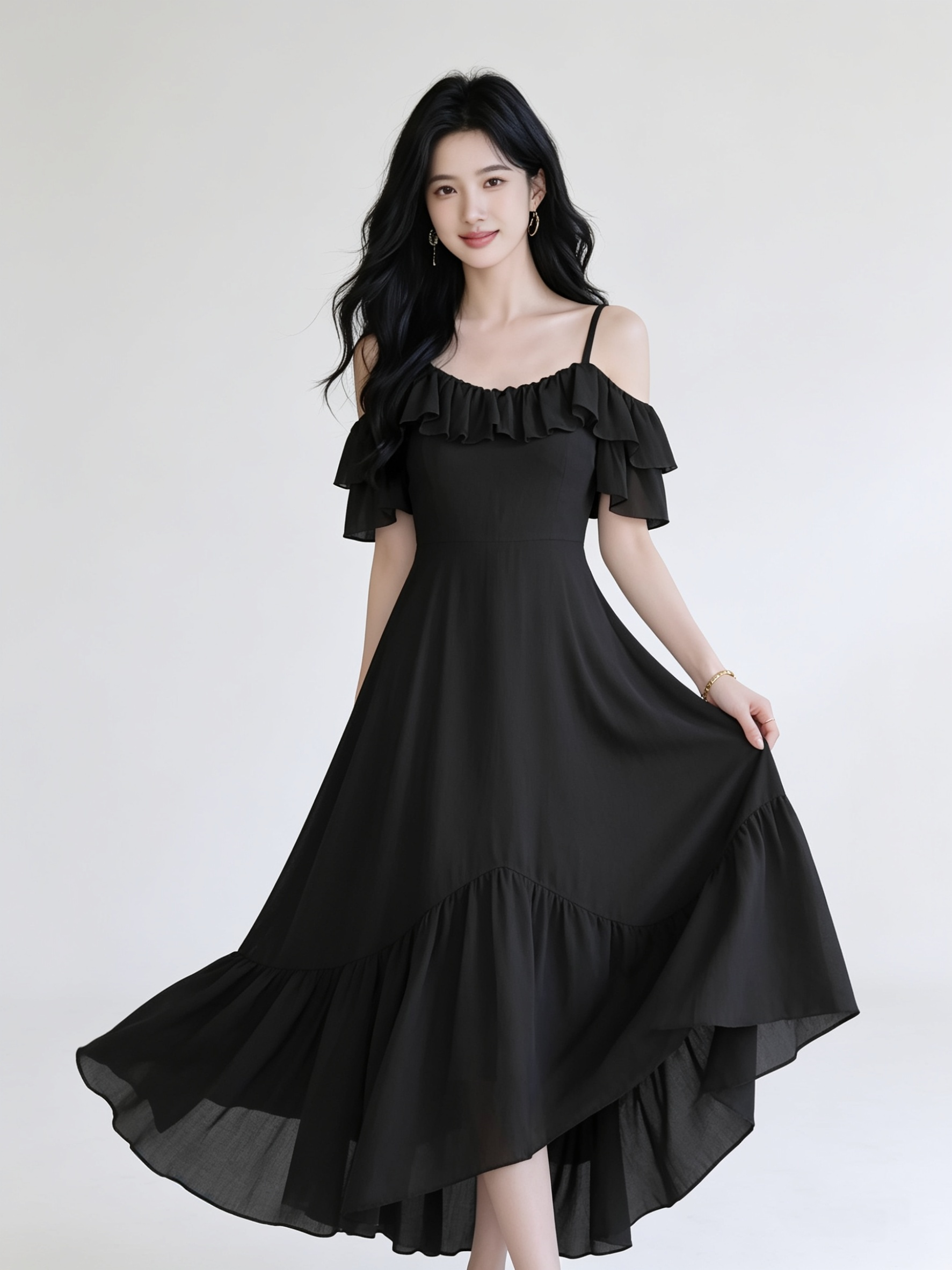 Aurielle Millen Ruffle Dress