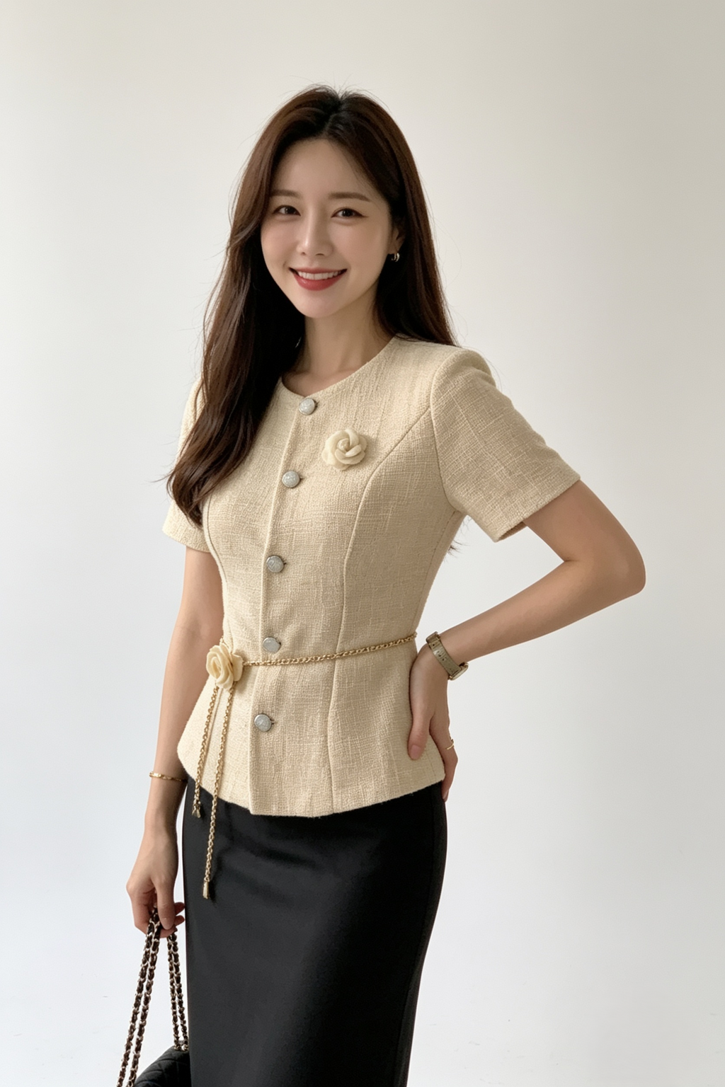 Aurielle Beth Tweed Blazer