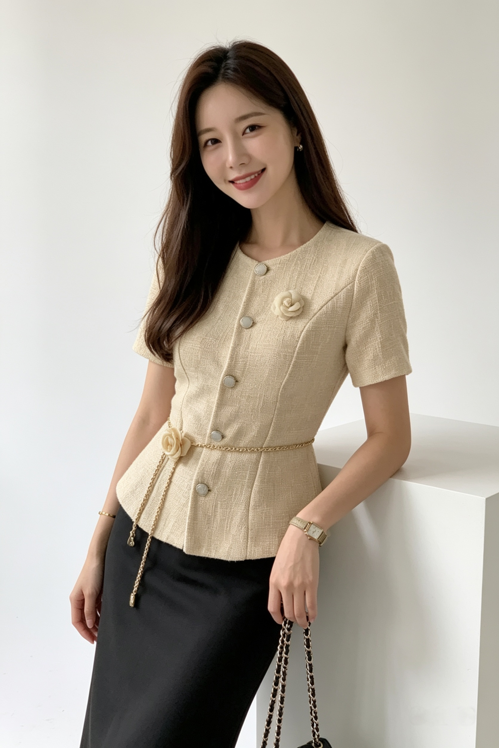 Aurielle Beth Tweed Blazer