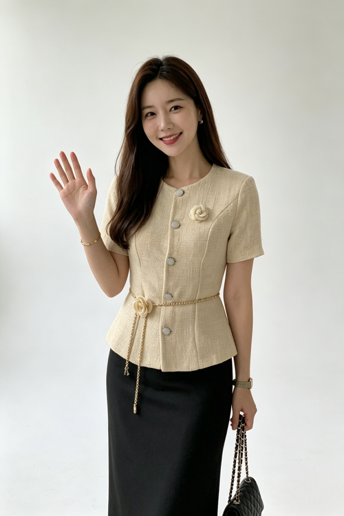 Aurielle Beth Tweed Blazer