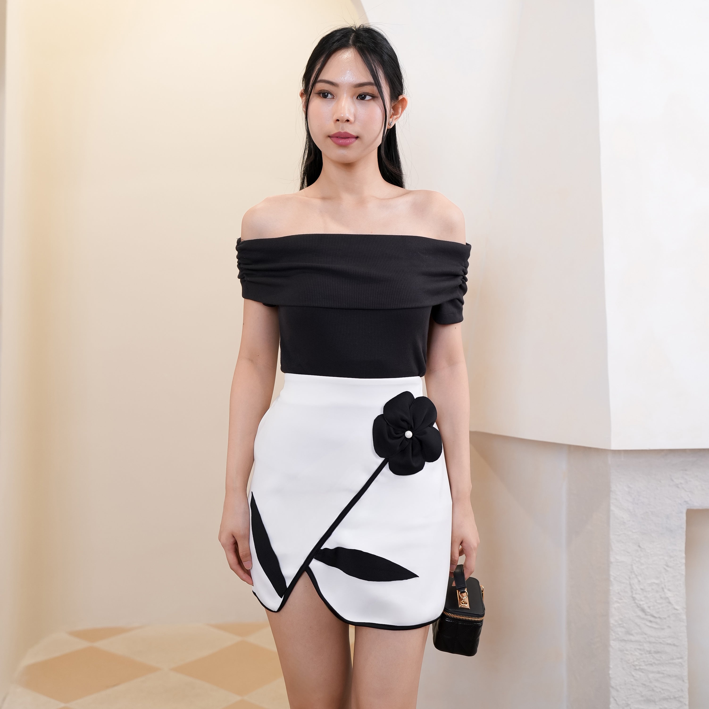 Aurielle Zha Floral Skirt