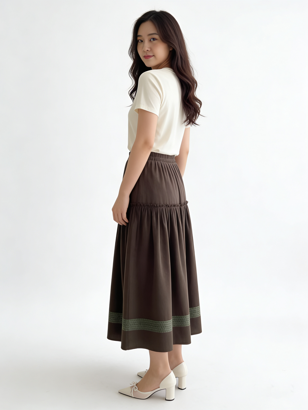 Aurielle Kayoung Velvet Skirt