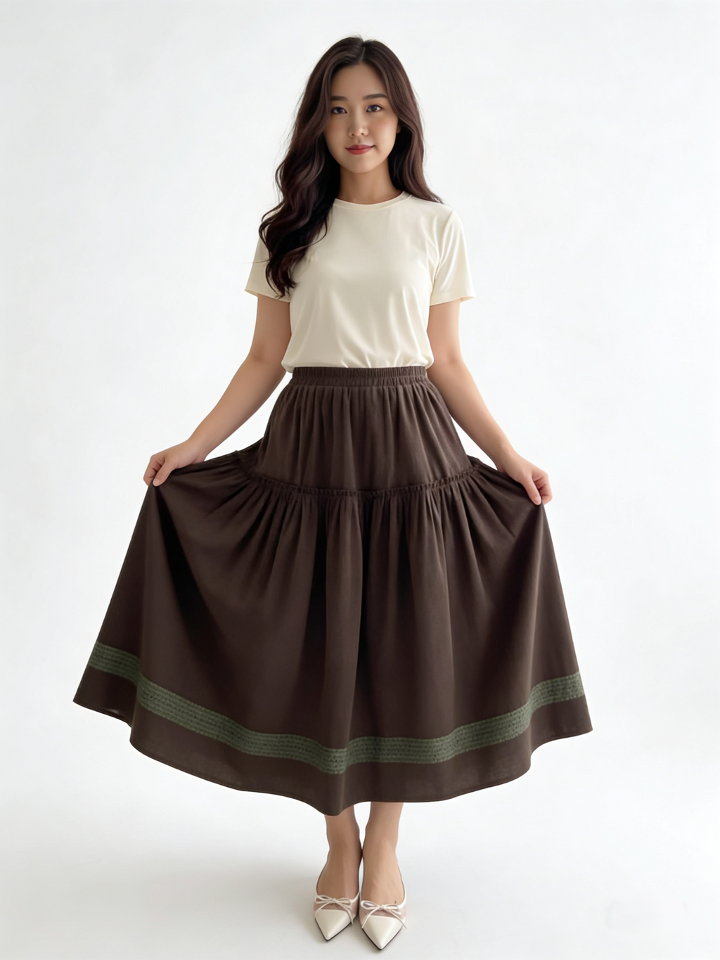Aurielle Kayoung Velvet Skirt