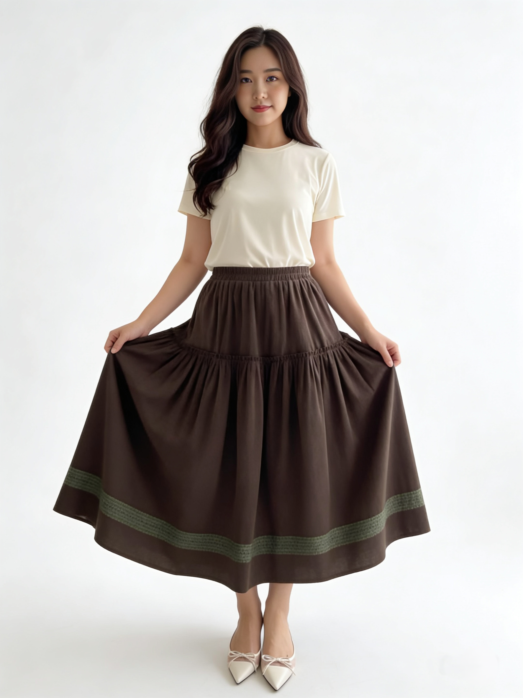 Aurielle Kayoung Velvet Skirt