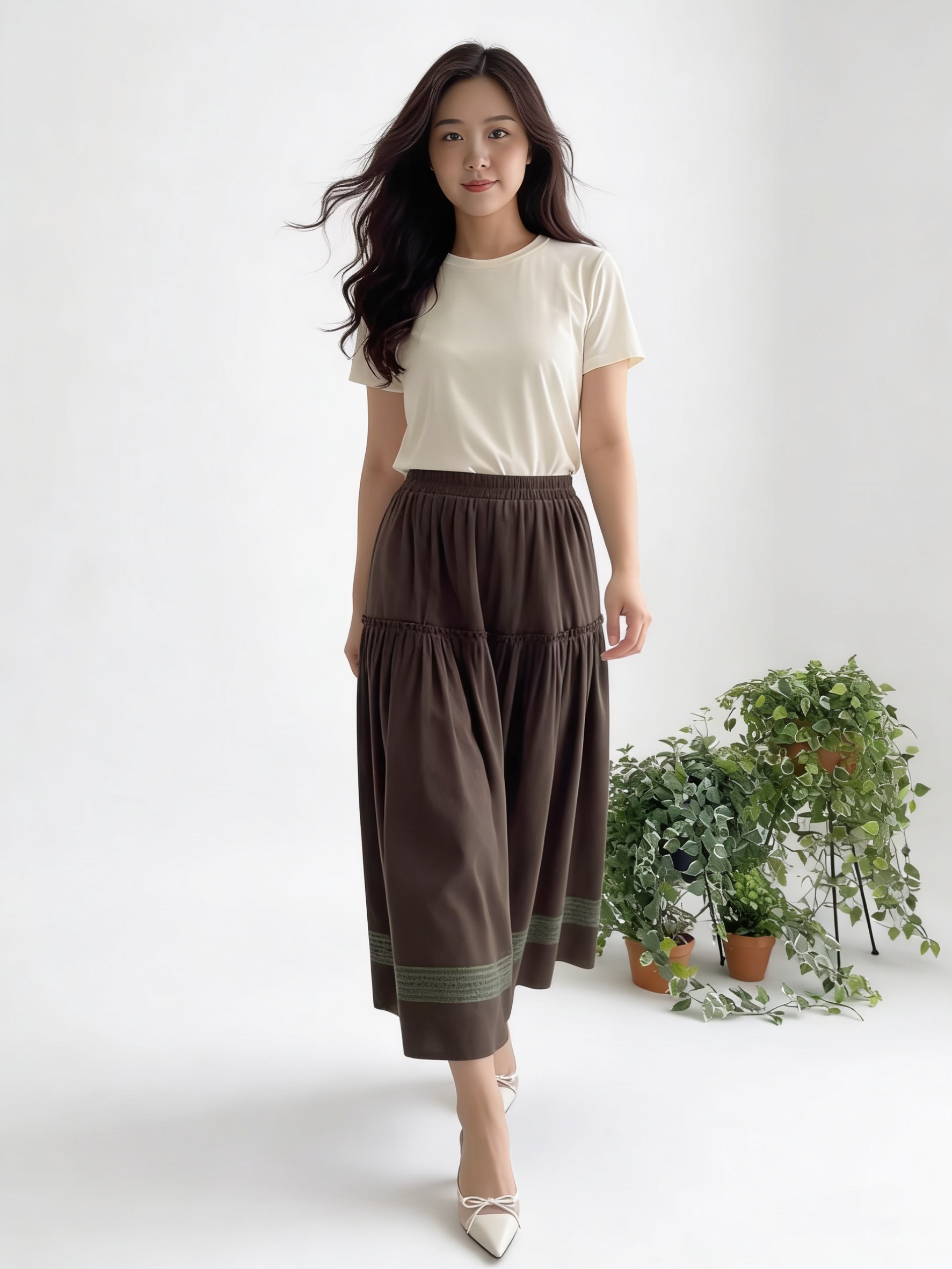 Aurielle Kayoung Velvet Skirt