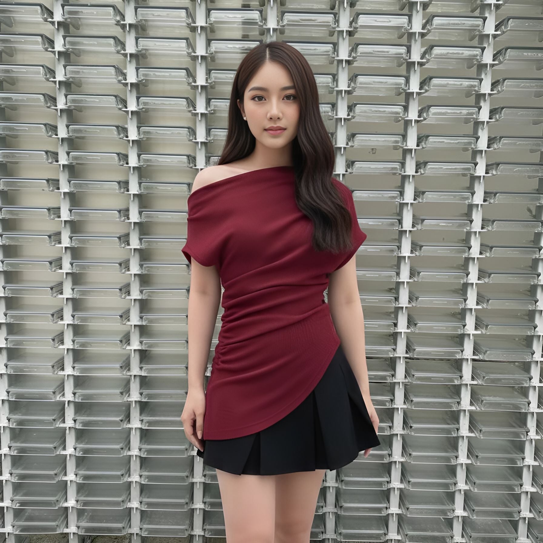 Aurielle Minzy One Shoulder Top