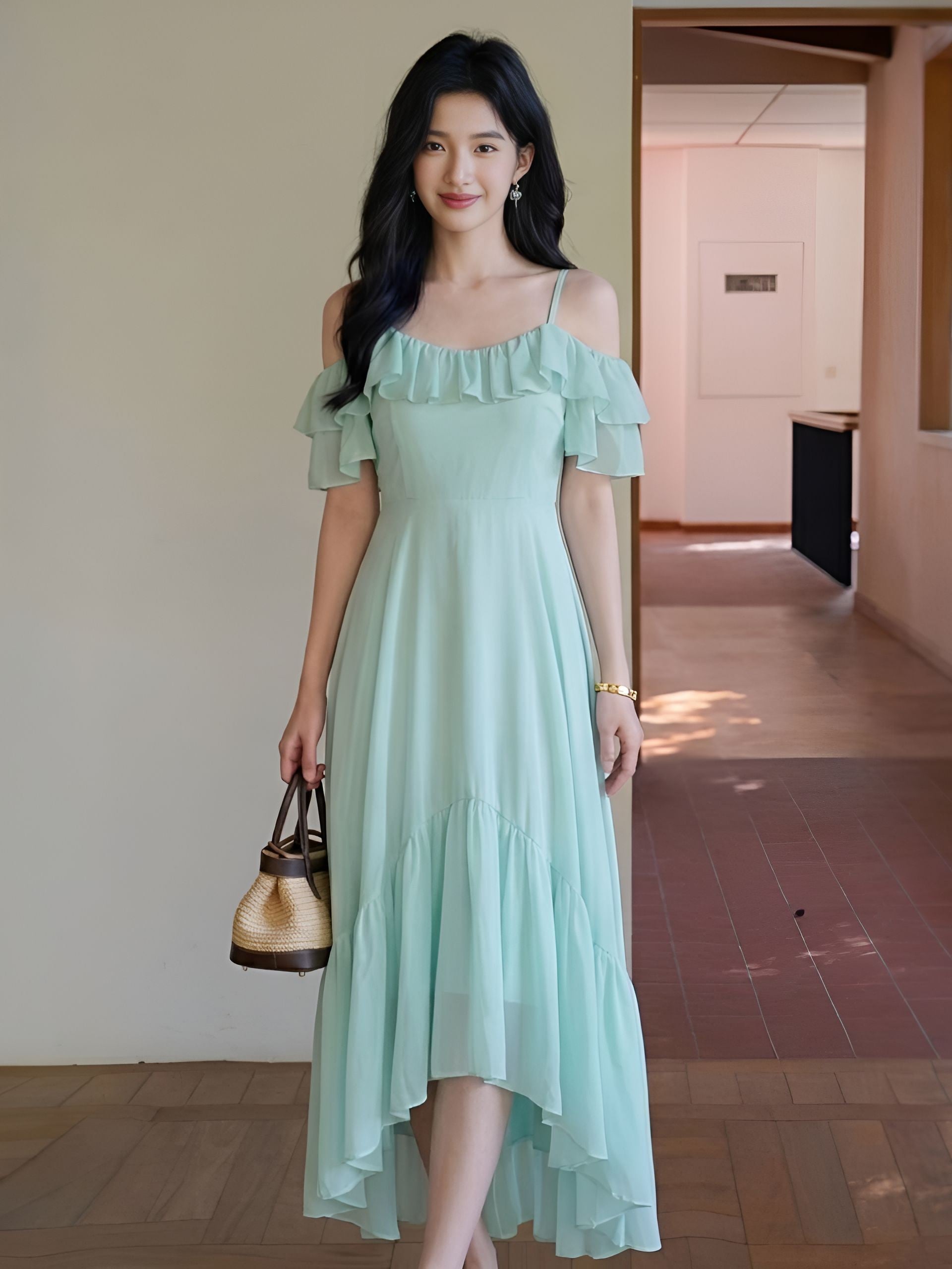 Aurielle Millen Ruffle Dress