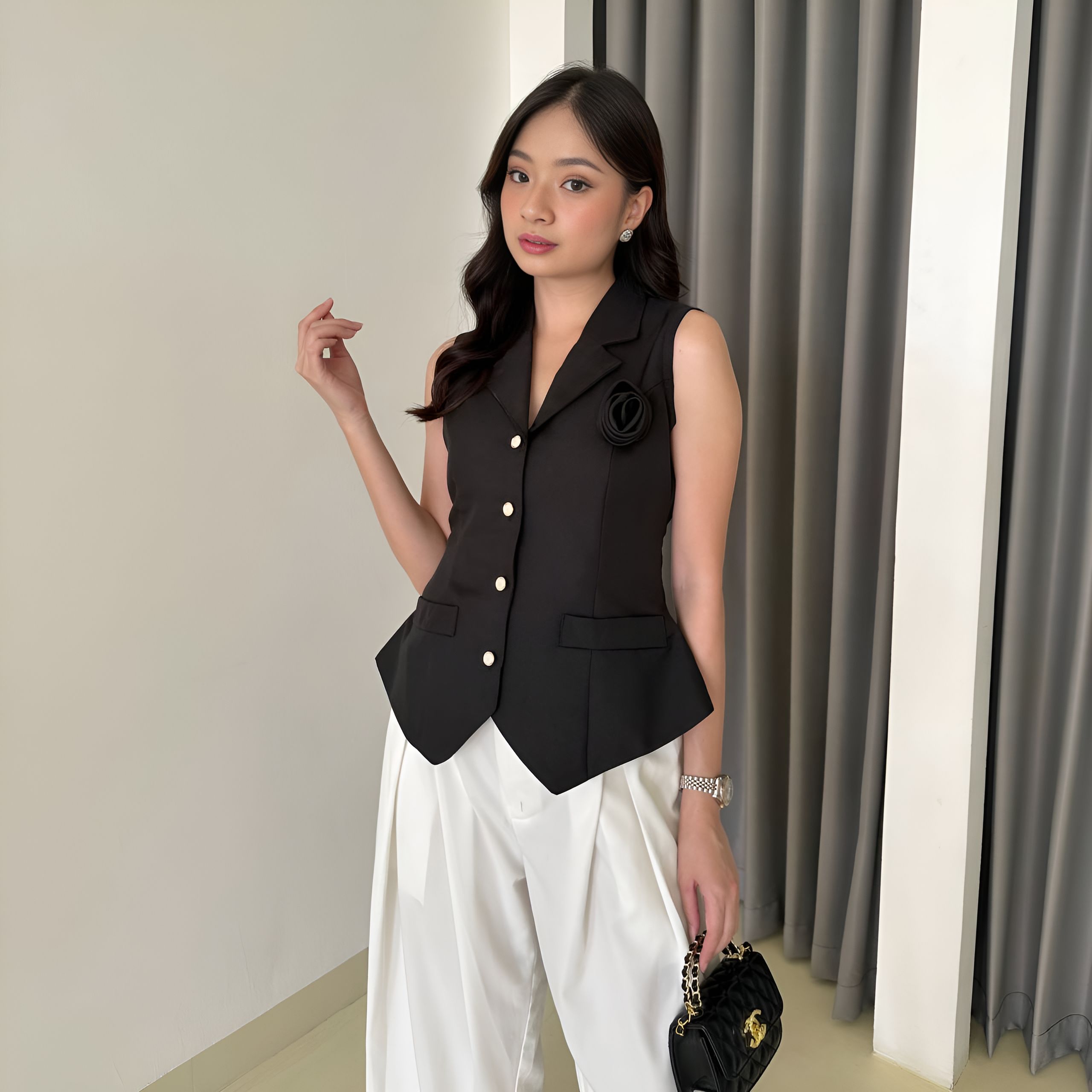 Aurielle Vienna Peplum Vest