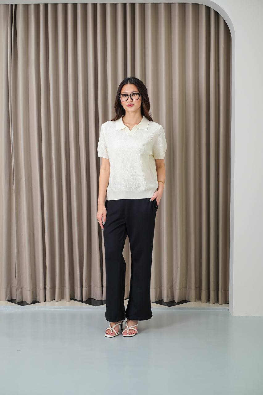 Aurielle Santal Knit Polo