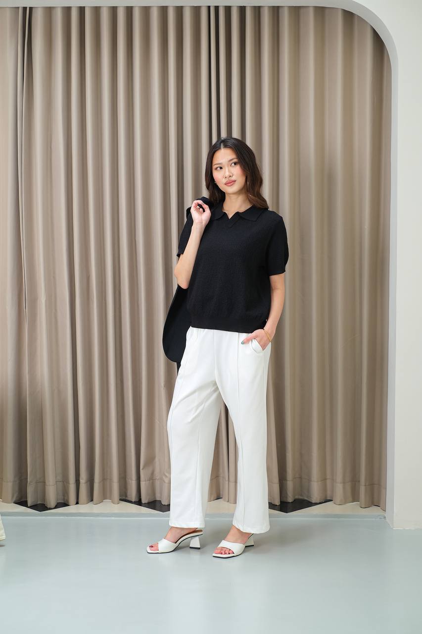 Aurielle Santal Knit Polo