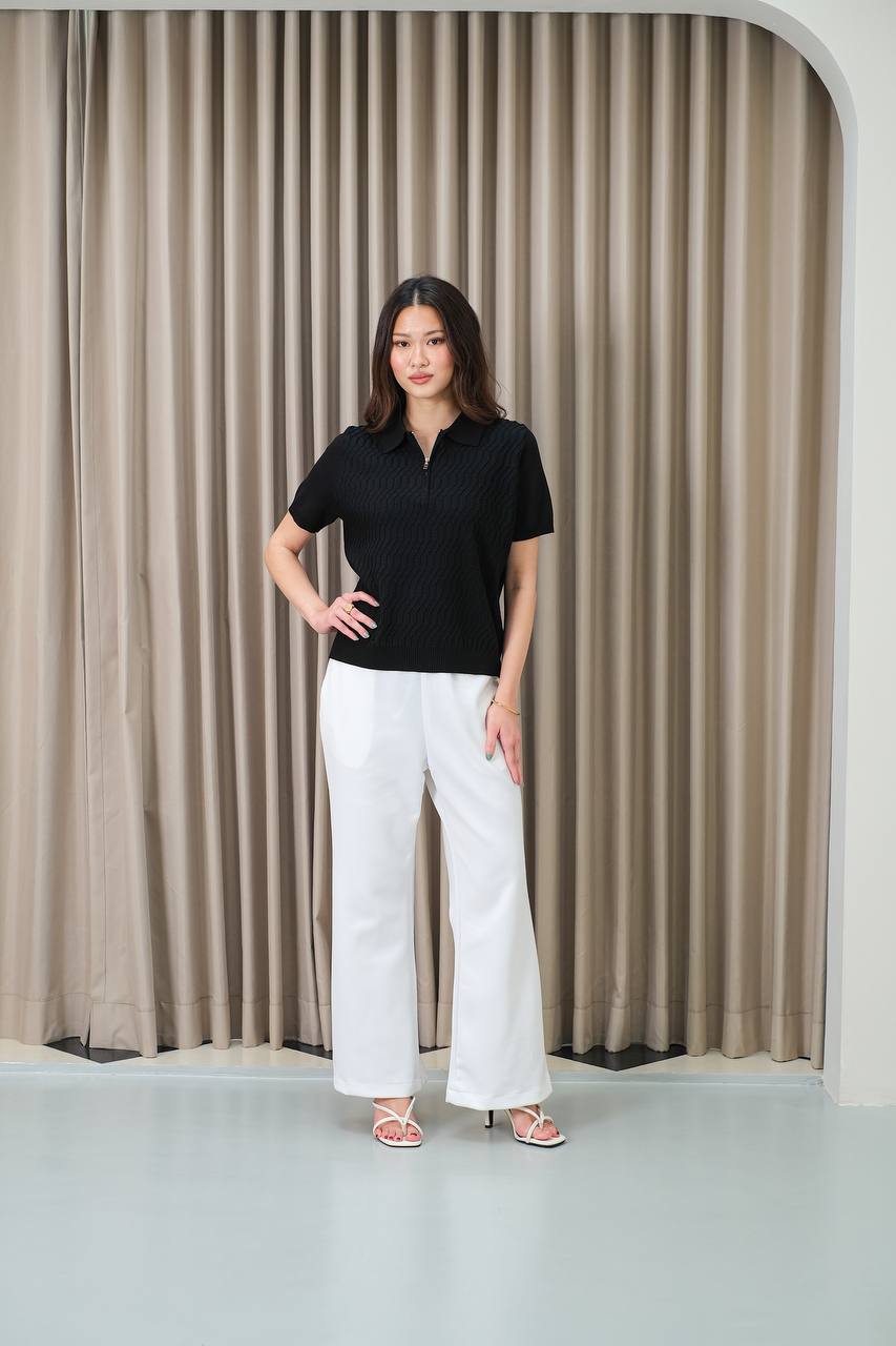 Aurielle York Upper Zip Polo