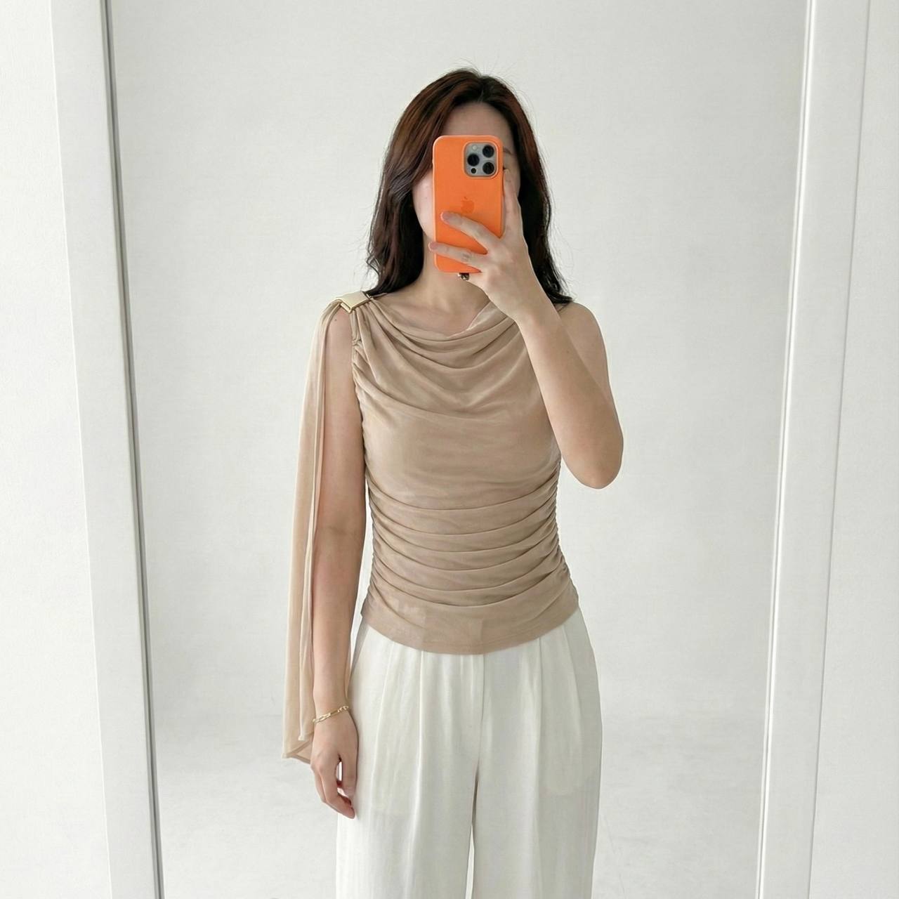 Aurielle Athena Golden Buckle Top
