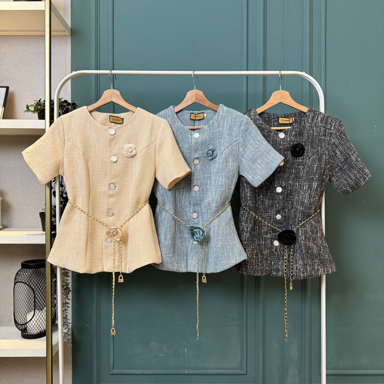 Aurielle Beth Tweed Blazer