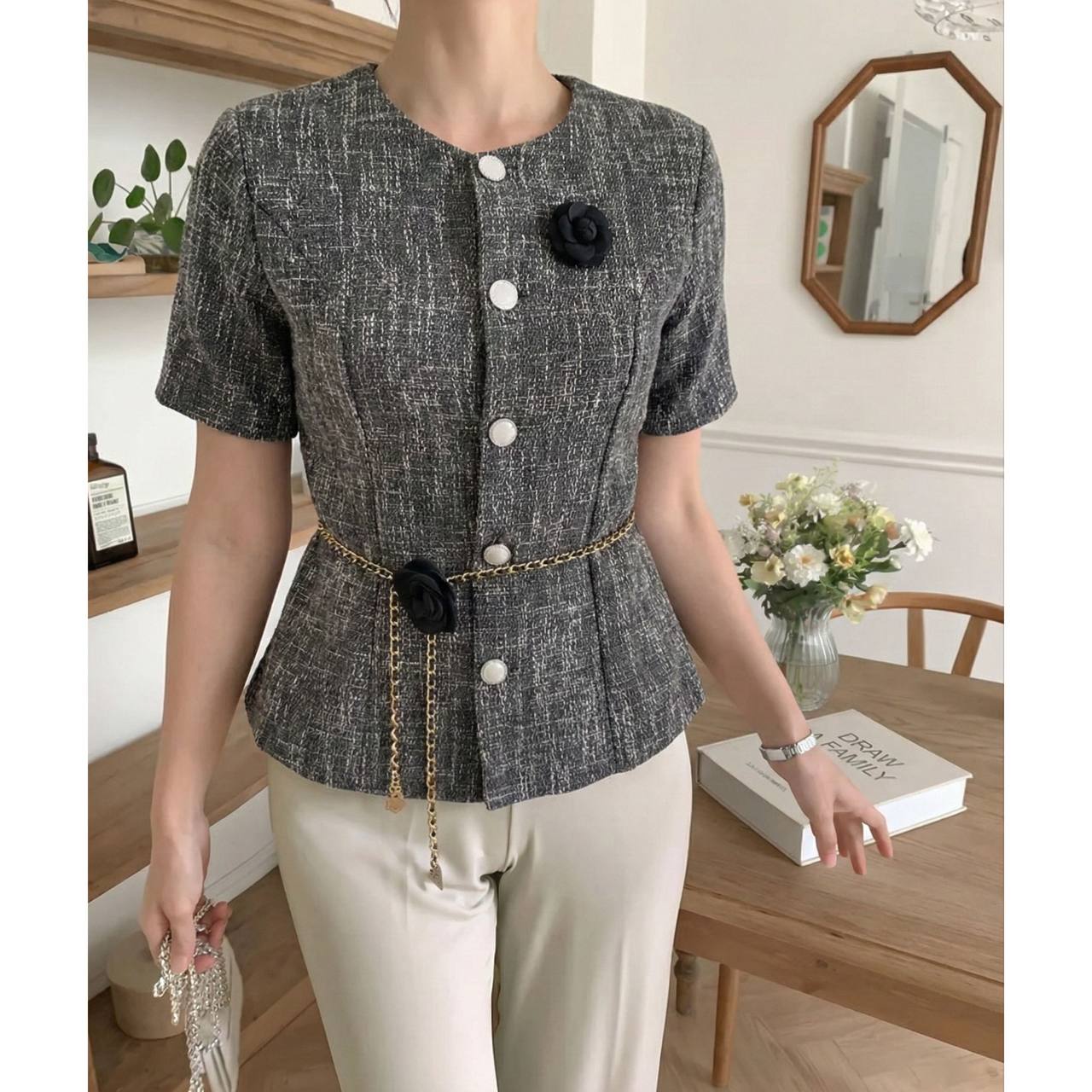 Aurielle Beth Tweed Blazer