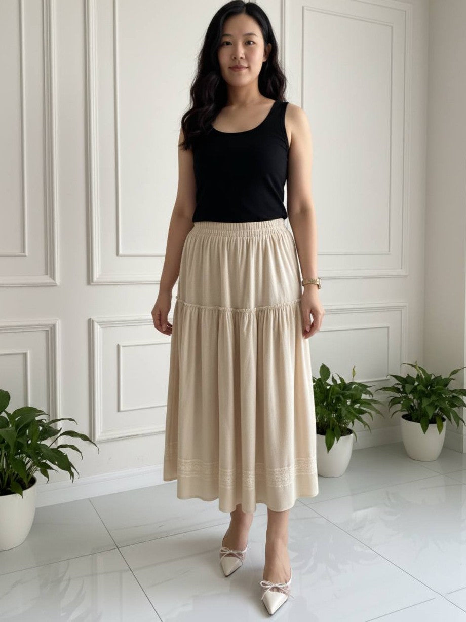 Aurielle Kayoung Velvet Skirt