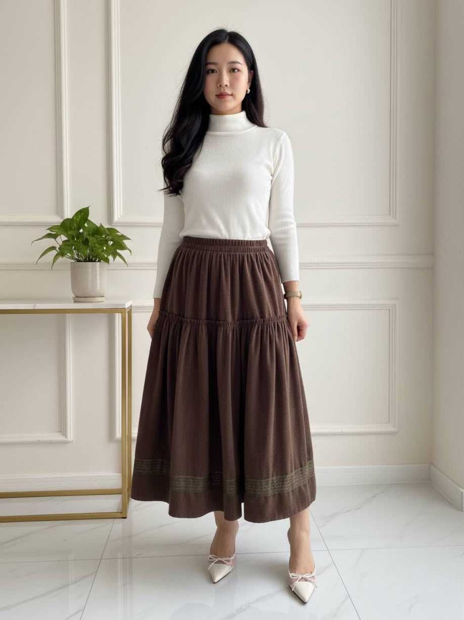 Aurielle Kayoung Velvet Skirt