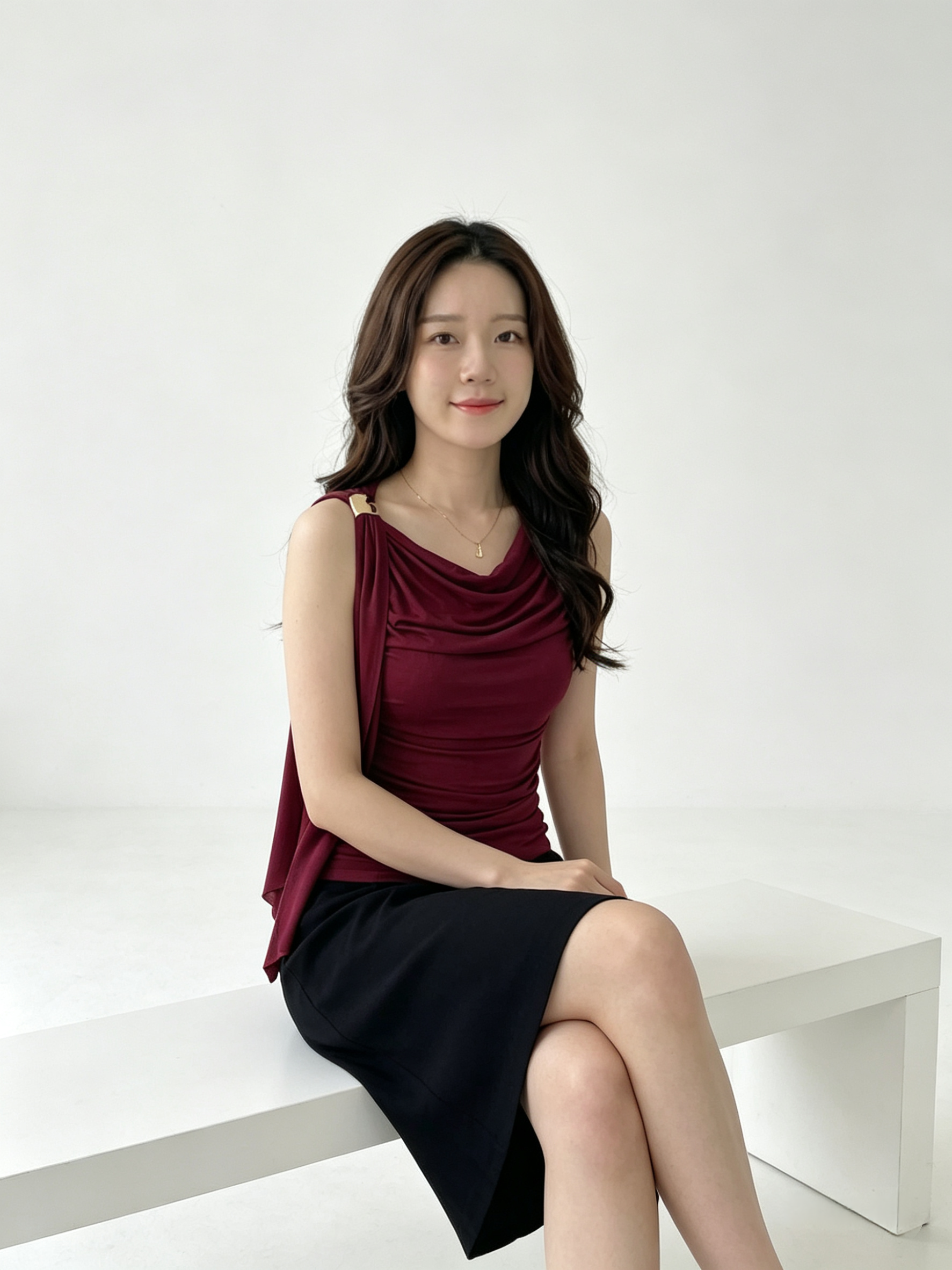 Aurielle Athena Golden Buckle Top