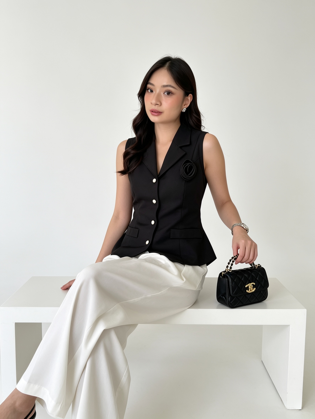 Aurielle Vienna Peplum Vest